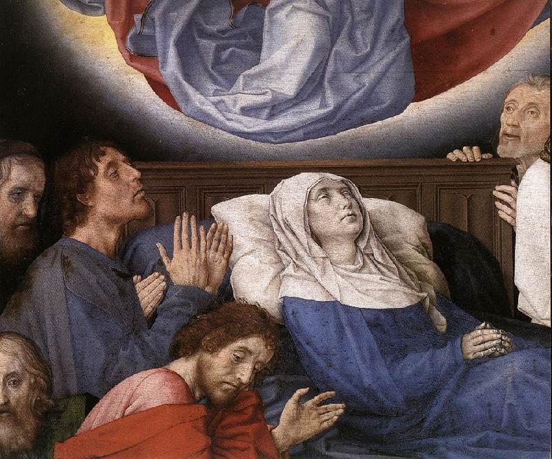 GOES, Hugo van der The Death of the Virgin (detail) oil painting picture